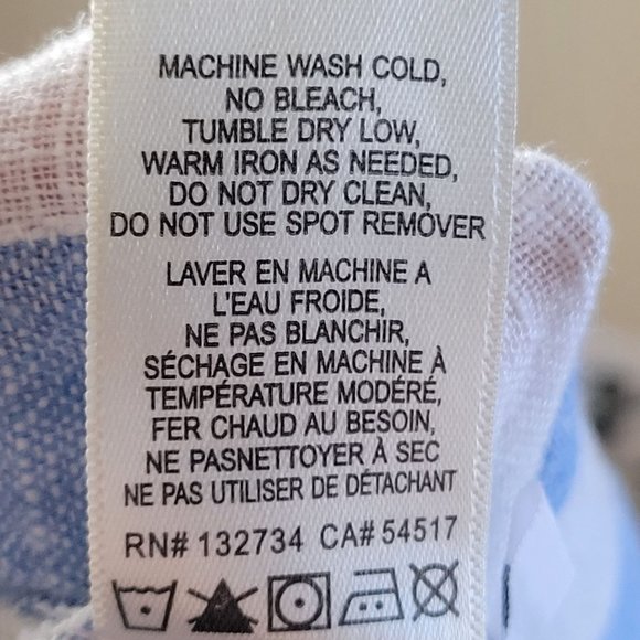 Cloth & Stone Womens Striped Linen Wide Leg Pants Beachy Vacation L - Picture 6 of 11